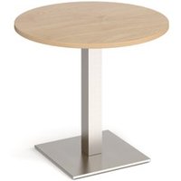 Click to view product details and reviews for Brescia Circular Dining Table With Flat Square Brushed Steel Base 800mm Kendal Oak. Click to view product details and reviews for Brescia Circular Dining Table With Flat Square Brushed Steel Base 800mm Kendal Oak.