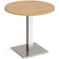 Click to view product details and reviews for Brescia Circular Dining Table With Flat Square Brushed Steel Base 800mm Oak. Click to view product details and reviews for Brescia Circular Dining Table With Flat Square Brushed Steel Base 800mm Oak.