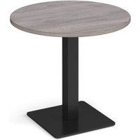 Click to view product details and reviews for Brescia Circular Dining Table With Flat Square Black Base 800mm Grey Oak. Click to view product details and reviews for Brescia Circular Dining Table With Flat Square Black Base 800mm Grey Oak.