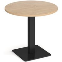 Click to view product details and reviews for Brescia Circular Dining Table With Flat Square Black Base 800mm Kendal Oak. Click to view product details and reviews for Brescia Circular Dining Table With Flat Square Black Base 800mm Kendal Oak.