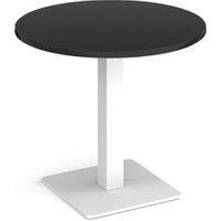 Click to view product details and reviews for Brescia Circular Dining Table With Flat Square White Base 800mm Black. Click to view product details and reviews for Brescia Circular Dining Table With Flat Square White Base 800mm Black.