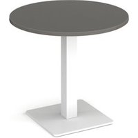 Click to view product details and reviews for Brescia Circular Dining Table With Flat Square White Base 800mm Onyx Grey. Click to view product details and reviews for Brescia Circular Dining Table With Flat Square White Base 800mm Onyx Grey.