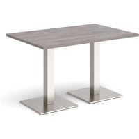 Click to view product details and reviews for Brescia Rectangular Dining Table With Flat Square Brushed Steel Bases 1200mm X 800mm Grey Oak. Click to view product details and reviews for Brescia Rectangular Dining Table With Flat Square Brushed Steel Bases 1200mm X 800mm Grey Oak.
