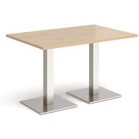 Click to view product details and reviews for Brescia Rectangular Dining Table With Flat Square Brushed Steel Bases 1200mm X 800mm Kendal Oak. Click to view product details and reviews for Brescia Rectangular Dining Table With Flat Square Brushed Steel Bases 1200mm X 800mm Kendal Oak.