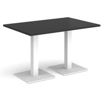 Click to view product details and reviews for Brescia Rectangular Dining Table With Flat Square White Bases 1200mm X 800mm Black. Click to view product details and reviews for Brescia Rectangular Dining Table With Flat Square White Bases 1200mm X 800mm Black.