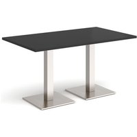 Click to view product details and reviews for Brescia Rectangular Dining Table With Flat Square Brushed Steel Bases 1400mm X 800mm Black. Click to view product details and reviews for Brescia Rectangular Dining Table With Flat Square Brushed Steel Bases 1400mm X 800mm Black.