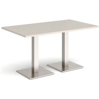 Click to view product details and reviews for Brescia Rectangular Dining Table With Flat Square Brushed Steel Bases 1400mm X 800mm Light Grey. Click to view product details and reviews for Brescia Rectangular Dining Table With Flat Square Brushed Steel Bases 1400mm X 800mm Light Grey.