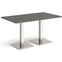 Click to view product details and reviews for Brescia Rectangular Dining Table With Flat Square Brushed Steel Bases 1400mm X 800mm Onyx Grey. Click to view product details and reviews for Brescia Rectangular Dining Table With Flat Square Brushed Steel Bases 1400mm X 800mm Onyx Grey.