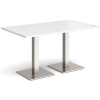 Click to view product details and reviews for Brescia Rectangular Dining Table With Flat Square Brushed Steel Bases 1400mm X 800mm White. Click to view product details and reviews for Brescia Rectangular Dining Table With Flat Square Brushed Steel Bases 1400mm X 800mm White.