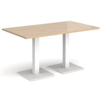 Click to view product details and reviews for Brescia Rectangular Dining Table With Flat Square White Bases 1400mm X 800mm Kendal Oak. Click to view product details and reviews for Brescia Rectangular Dining Table With Flat Square White Bases 1400mm X 800mm Kendal Oak.
