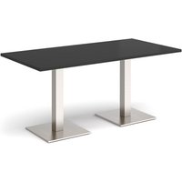 Click to view product details and reviews for Brescia Rectangular Dining Table With Flat Square Brushed Steel Bases 1600mm X 800mm Black. Click to view product details and reviews for Brescia Rectangular Dining Table With Flat Square Brushed Steel Bases 1600mm X 800mm Black.