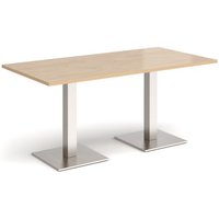 Click to view product details and reviews for Brescia Rectangular Dining Table With Flat Square Brushed Steel Bases 1600mm X 800mm Kendal Oak. Click to view product details and reviews for Brescia Rectangular Dining Table With Flat Square Brushed Steel Bases 1600mm X 800mm Kendal Oak.