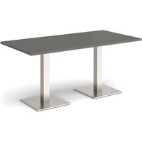 Click to view product details and reviews for Brescia Rectangular Dining Table With Flat Square Brushed Steel Bases 1600mm X 800mm Onyx Grey. Click to view product details and reviews for Brescia Rectangular Dining Table With Flat Square Brushed Steel Bases 1600mm X 800mm Onyx Grey.