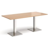 Click to view product details and reviews for Brescia Rectangular Dining Table With Flat Square Brushed Steel Bases 1800mm X 800mm Beech. Click to view product details and reviews for Brescia Rectangular Dining Table With Flat Square Brushed Steel Bases 1800mm X 800mm Beech.