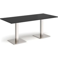Click to view product details and reviews for Brescia Rectangular Dining Table With Flat Square Brushed Steel Bases 1800mm X 800mm Black. Click to view product details and reviews for Brescia Rectangular Dining Table With Flat Square Brushed Steel Bases 1800mm X 800mm Black.
