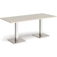 Click to view product details and reviews for Brescia Rectangular Dining Table With Flat Square Brushed Steel Bases 1800mm X 800mm Light Grey. Click to view product details and reviews for Brescia Rectangular Dining Table With Flat Square Brushed Steel Bases 1800mm X 800mm Light Grey.