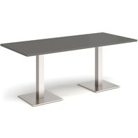 Click to view product details and reviews for Brescia Rectangular Dining Table With Flat Square Brushed Steel Bases 1800mm X 800mm Onyx Grey. Click to view product details and reviews for Brescia Rectangular Dining Table With Flat Square Brushed Steel Bases 1800mm X 800mm Onyx Grey.