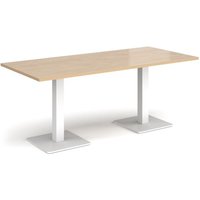 Click to view product details and reviews for Brescia Rectangular Dining Table With Flat Square White Bases 1800mm X 800mm Kendal Oak. Click to view product details and reviews for Brescia Rectangular Dining Table With Flat Square White Bases 1800mm X 800mm Kendal Oak.