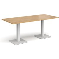 Click to view product details and reviews for Brescia Rectangular Dining Table With Flat Square White Bases 1800mm X 800mm Oak. Click to view product details and reviews for Brescia Rectangular Dining Table With Flat Square White Bases 1800mm X 800mm Oak.