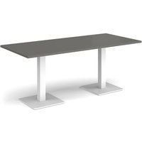 Click to view product details and reviews for Brescia Rectangular Dining Table With Flat Square White Bases 1800mm X 800mm Onyx Grey. Click to view product details and reviews for Brescia Rectangular Dining Table With Flat Square White Bases 1800mm X 800mm Onyx Grey.