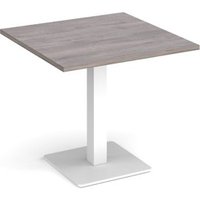 Click to view product details and reviews for Brescia Square Dining Table With Flat Square White Base 800mm Grey Oak. Click to view product details and reviews for Brescia Square Dining Table With Flat Square White Base 800mm Grey Oak.