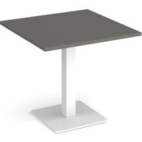 Click to view product details and reviews for Brescia Square Dining Table With Flat Square White Base 800mm Onyx Grey. Click to view product details and reviews for Brescia Square Dining Table With Flat Square White Base 800mm Onyx Grey.