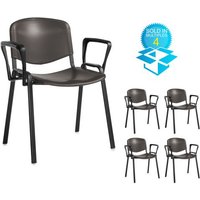 Click to view product details and reviews for Taurus Plastic Meeting Room Stackable Chair Box Of 4 With Fixed Arms Black With Black Frame. Click to view product details and reviews for Taurus Plastic Meeting Room Stackable Chair Box Of 4 With Fixed Arms Black With Black Frame.