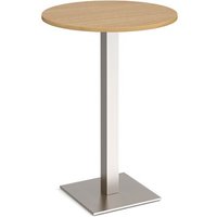 Click to view product details and reviews for Brescia Circular Poseur Table With Flat Square Brushed Steel Base 800mm Oak. Click to view product details and reviews for Brescia Circular Poseur Table With Flat Square Brushed Steel Base 800mm Oak.