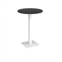 Click to view product details and reviews for Brescia Circular Poseur Table With Flat Square White Base 800mm Black. Click to view product details and reviews for Brescia Circular Poseur Table With Flat Square White Base 800mm Black.