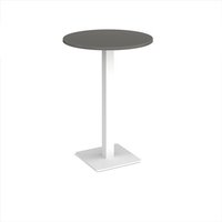 Click to view product details and reviews for Brescia Circular Poseur Table With Flat Square White Base 800mm Onyx Grey. Click to view product details and reviews for Brescia Circular Poseur Table With Flat Square White Base 800mm Onyx Grey.
