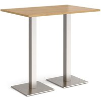 Click to view product details and reviews for Brescia Rectangular Poseur Table With Flat Square Brushed Steel Bases 1200mm X 800mm Oak. Click to view product details and reviews for Brescia Rectangular Poseur Table With Flat Square Brushed Steel Bases 1200mm X 800mm Oak.