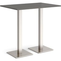Click to view product details and reviews for Brescia Rectangular Poseur Table With Flat Square Brushed Steel Bases 1200mm X 800mm Onyx Grey. Click to view product details and reviews for Brescia Rectangular Poseur Table With Flat Square Brushed Steel Bases 1200mm X 800mm Onyx Grey.