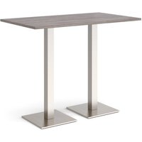 Click to view product details and reviews for Brescia Rectangular Poseur Table With Flat Square Brushed Steel Bases 1400mm X 800mm Grey Oak. Click to view product details and reviews for Brescia Rectangular Poseur Table With Flat Square Brushed Steel Bases 1400mm X 800mm Grey Oak.
