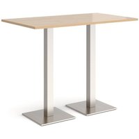 Click to view product details and reviews for Brescia Rectangular Poseur Table With Flat Square Brushed Steel Bases 1400mm X 800mm Kendal Oak. Click to view product details and reviews for Brescia Rectangular Poseur Table With Flat Square Brushed Steel Bases 1400mm X 800mm Kendal Oak.