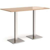 Click to view product details and reviews for Brescia Rectangular Poseur Table With Flat Square Brushed Steel Bases 1600mm X 800mm Beech. Click to view product details and reviews for Brescia Rectangular Poseur Table With Flat Square Brushed Steel Bases 1600mm X 800mm Beech.