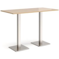 Click to view product details and reviews for Brescia Rectangular Poseur Table With Flat Square Brushed Steel Bases 1600mm X 800mm Kendal Oak. Click to view product details and reviews for Brescia Rectangular Poseur Table With Flat Square Brushed Steel Bases 1600mm X 800mm Kendal Oak.
