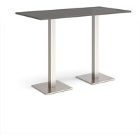 Click to view product details and reviews for Brescia Rectangular Poseur Table With Flat Square Brushed Steel Bases 1600mm X 800mm Onyx Grey. Click to view product details and reviews for Brescia Rectangular Poseur Table With Flat Square Brushed Steel Bases 1600mm X 800mm Onyx Grey.