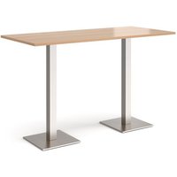 Click to view product details and reviews for Brescia Rectangular Poseur Table With Flat Square Brushed Steel Bases 1800mm X 800mm Beech. Click to view product details and reviews for Brescia Rectangular Poseur Table With Flat Square Brushed Steel Bases 1800mm X 800mm Beech.