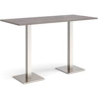 Click to view product details and reviews for Brescia Rectangular Poseur Table With Flat Square Brushed Steel Bases 1800mm X 800mm Grey Oak. Click to view product details and reviews for Brescia Rectangular Poseur Table With Flat Square Brushed Steel Bases 1800mm X 800mm Grey Oak.
