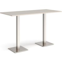 Click to view product details and reviews for Brescia Rectangular Poseur Table With Flat Square Brushed Steel Bases 1800mm X 800mm Light Grey. Click to view product details and reviews for Brescia Rectangular Poseur Table With Flat Square Brushed Steel Bases 1800mm X 800mm Light Grey.