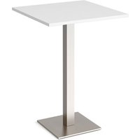 Click to view product details and reviews for Brescia Square Poseur Table With Flat Square Brushed Steel Base 800mm White. Click to view product details and reviews for Brescia Square Poseur Table With Flat Square Brushed Steel Base 800mm White.
