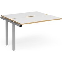 Click to view product details and reviews for Bench Desk Add On 2 Person Rectangular Desks 1200mm White Oak Tops With Silver Frames 1200mm Depth Adapt. Click to view product details and reviews for Bench Desk Add On 2 Person Rectangular Desks 1200mm White Oak Tops With Silver Frames 1200mm Depth Adapt.