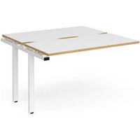 Click to view product details and reviews for Bench Desk Add On 2 Person Rectangular Desks 1200mm White Oak Tops With White Frames 1200mm Depth Adapt. Click to view product details and reviews for Bench Desk Add On 2 Person Rectangular Desks 1200mm White Oak Tops With White Frames 1200mm Depth Adapt.