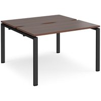 Click to view product details and reviews for Bench Desk 2 Person Rectangular Desks 1200mm Walnut Tops With Black Frames 1200mm Depth Adapt. Click to view product details and reviews for Bench Desk 2 Person Rectangular Desks 1200mm Walnut Tops With Black Frames 1200mm Depth Adapt.