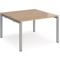 Click to view product details and reviews for Bench Desk 2 Person Rectangular Desks 1200mm Beech Tops With Silver Frames 1200mm Depth Adapt. Click to view product details and reviews for Bench Desk 2 Person Rectangular Desks 1200mm Beech Tops With Silver Frames 1200mm Depth Adapt.