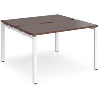 Click to view product details and reviews for Bench Desk 2 Person Rectangular Desks 1200mm Walnut Tops With White Frames 1200mm Depth Adapt. Click to view product details and reviews for Bench Desk 2 Person Rectangular Desks 1200mm Walnut Tops With White Frames 1200mm Depth Adapt.