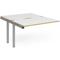 Click to view product details and reviews for Bench Desk Add On 2 Person Rectangular Desks 1200mm White Oak Tops With Silver Frames 1600mm Depth Adapt. Click to view product details and reviews for Bench Desk Add On 2 Person Rectangular Desks 1200mm White Oak Tops With Silver Frames 1600mm Depth Adapt.