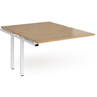 Click to view product details and reviews for Bench Desk Add On 2 Person Rectangular Desks 1200mm Oak Tops With White Frames 1600mm Depth Adapt. Click to view product details and reviews for Bench Desk Add On 2 Person Rectangular Desks 1200mm Oak Tops With White Frames 1600mm Depth Adapt.