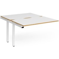 Click to view product details and reviews for Bench Desk Add On 2 Person Rectangular Desks 1200mm White Oak Tops With White Frames 1600mm Depth Adapt. Click to view product details and reviews for Bench Desk Add On 2 Person Rectangular Desks 1200mm White Oak Tops With White Frames 1600mm Depth Adapt.