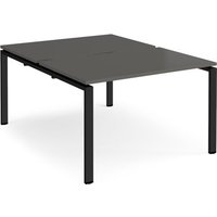 Click to view product details and reviews for Adapt Back To Back Desks 1200mm X 1600mm Black Frame Storm Grey Top. Click to view product details and reviews for Adapt Back To Back Desks 1200mm X 1600mm Black Frame Storm Grey Top.